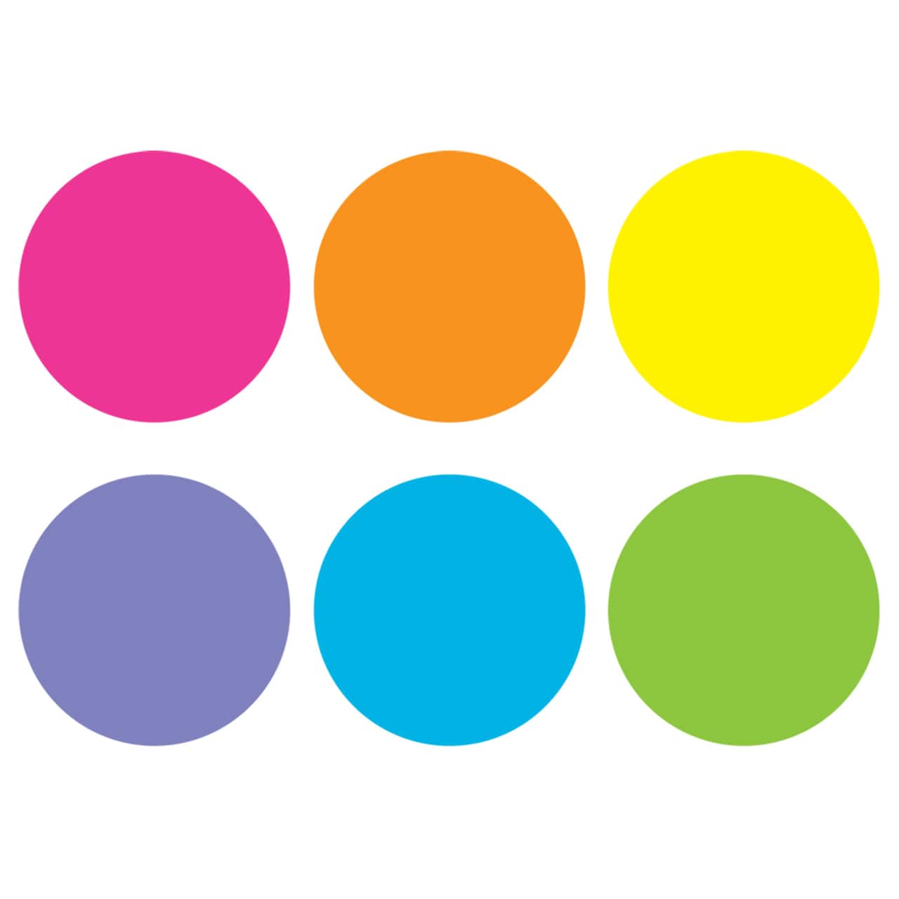 Teacher Created Resources Spot On® 4" Bright Circles Carpet Floor Markers